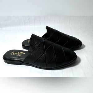 Seychelles Shoes Womens Seychelles Black Leather Woven Point